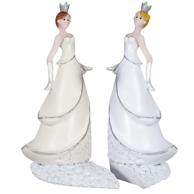 Figurine gâteau mariage lesbien