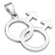 Pendentif gay double Mars symbole homme