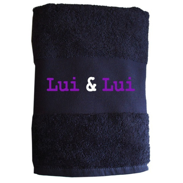 Serviette "Lui & Lui" idéal cadeau pour gay