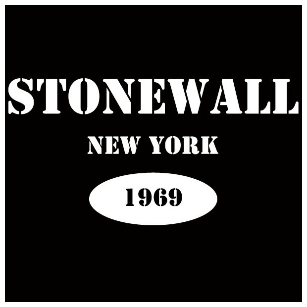 Tee-shirt gay lesbien Stonewall NY noir