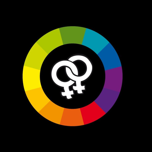 T shirt lesbien colors rainbow