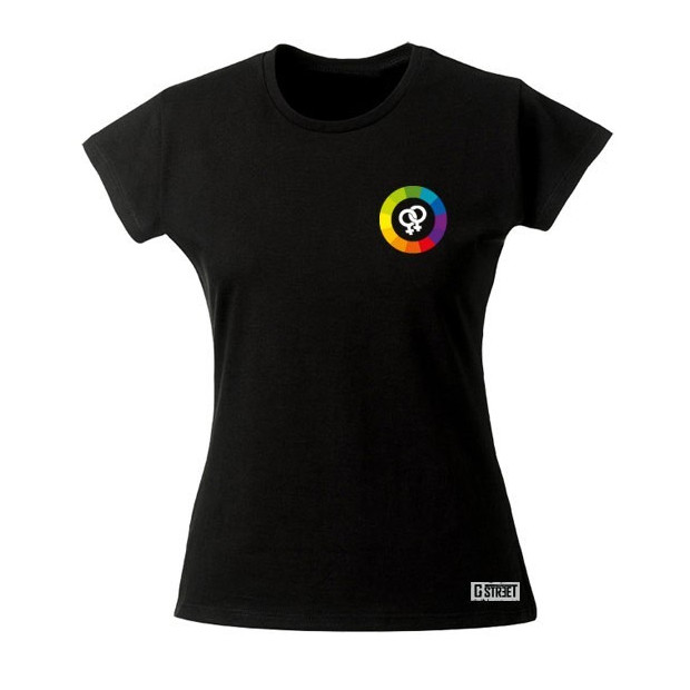 T shirt lesbien colors rainbow