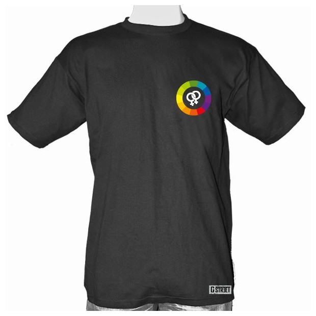 T shirt lesbien colors rainbow