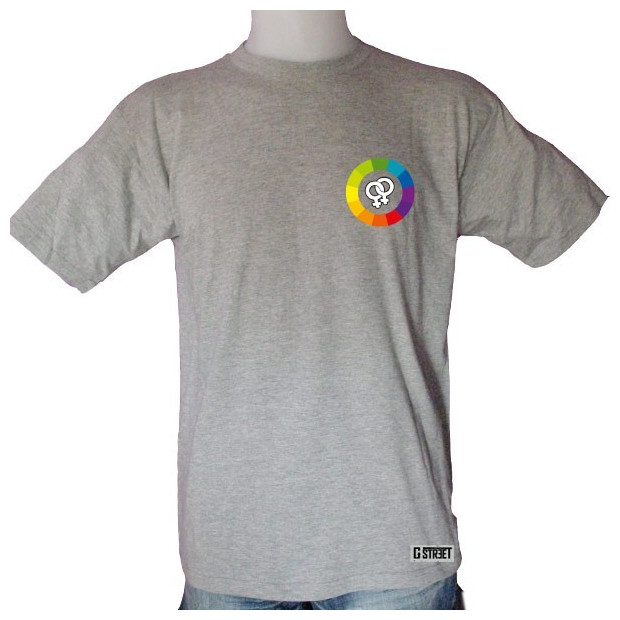 T shirt lesbien colors rainbow