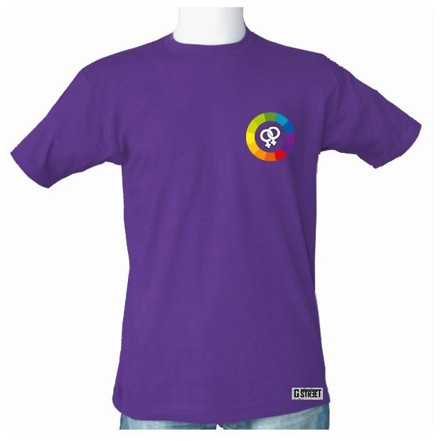 T shirt lesbien colors rainbow