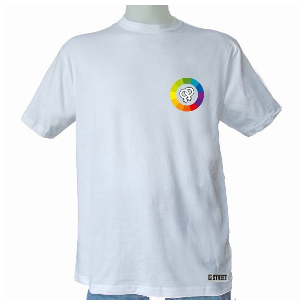 T shirt lesbien colors rainbow
