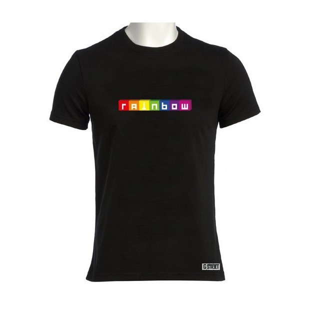 T shirt gay lesbien cube rainbow