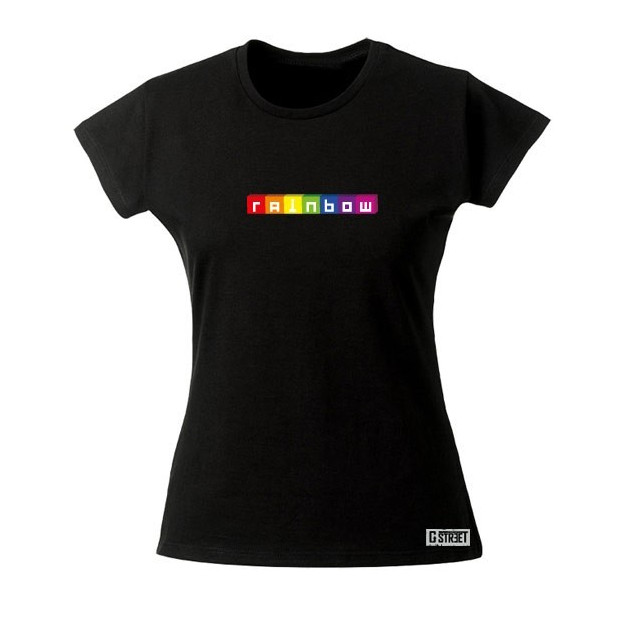 T shirt gay lesbien cube rainbow