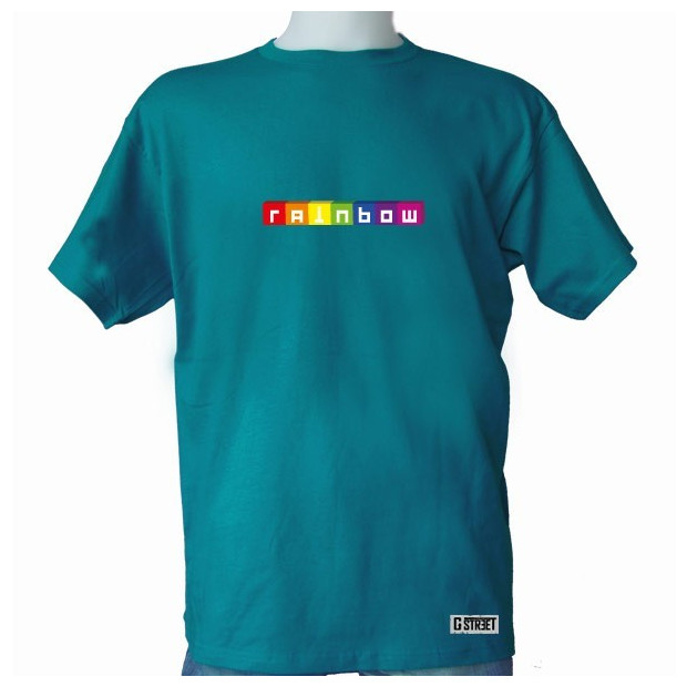 T shirt gay lesbien cube rainbow