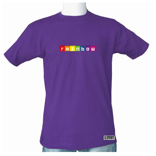 T shirt gay lesbien cube rainbow
