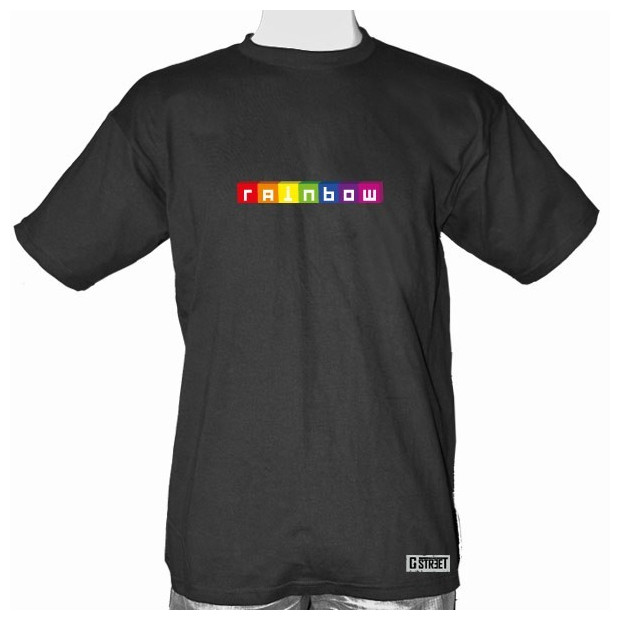 T shirt gay lesbien cube rainbow