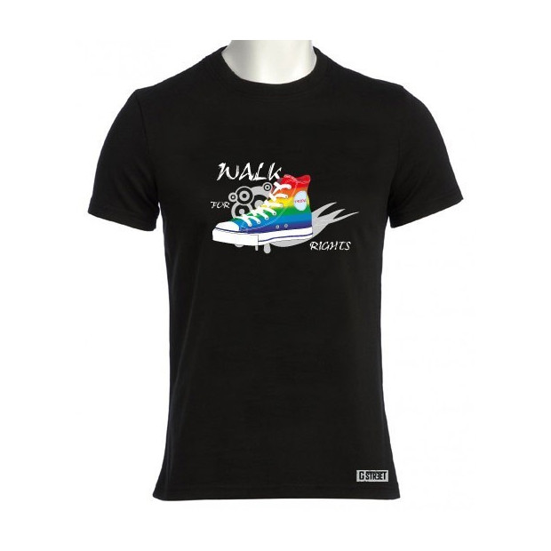 T shirt gay lesbien Walk For Rights