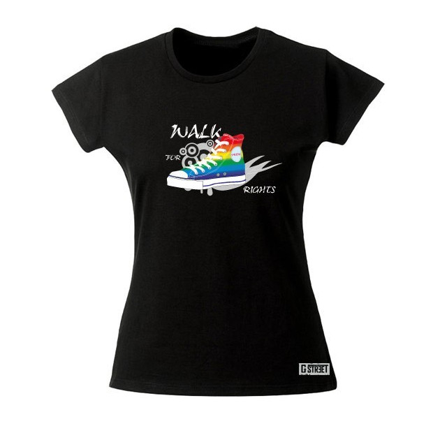 T shirt gay lesbien Walk For Rights