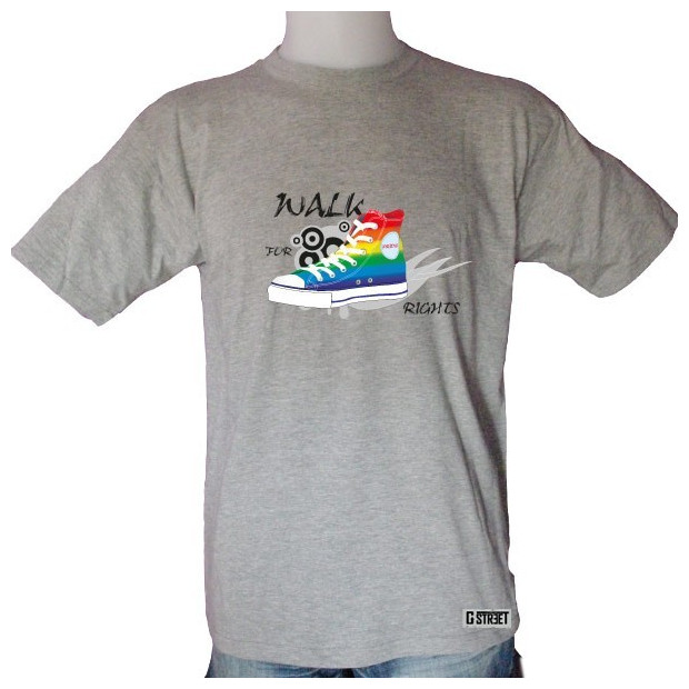 T shirt gay lesbien Walk For Rights