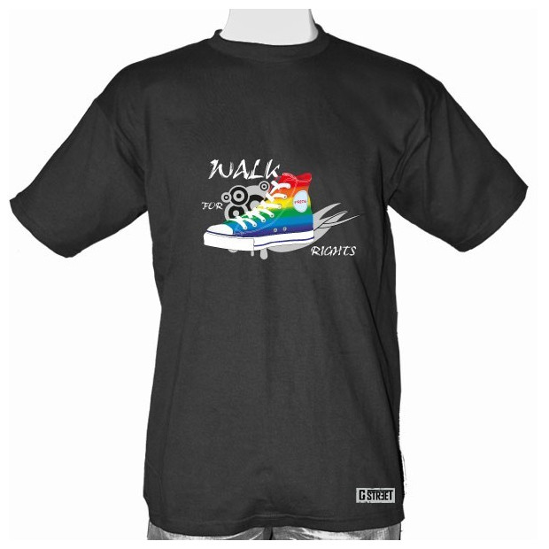 T shirt gay lesbien Walk For Rights