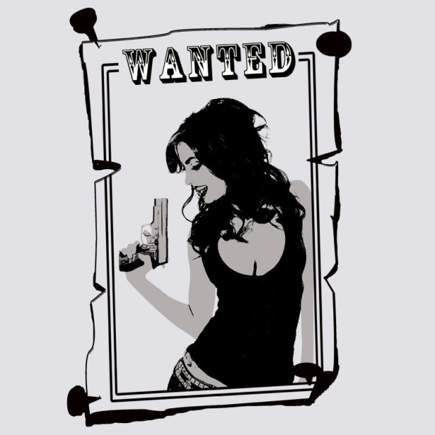 T shirt lesbien Wanted recherche femme
