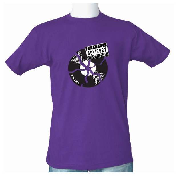 Tee shirt Vintage avec un vinyl cassé