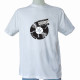 Tee shirt Vintage avec un disque rétro cassé