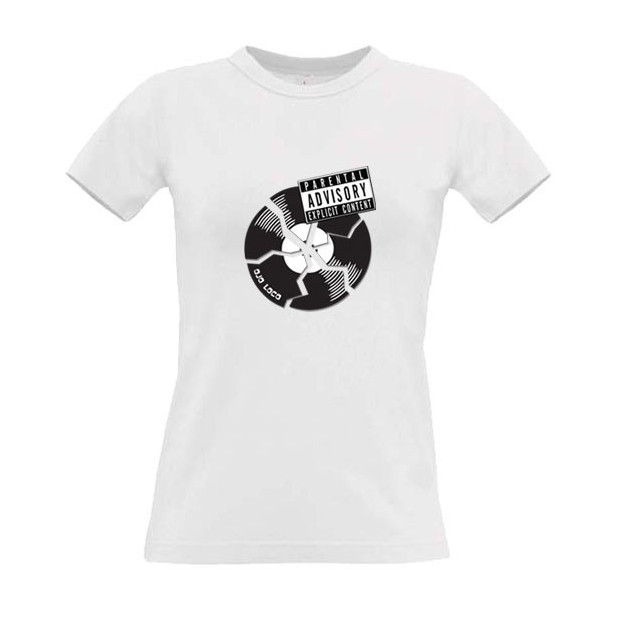 Tee shirt Vintage avec un disque rétro cassé