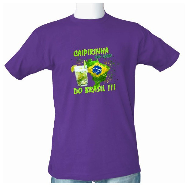Tee shirt homme original Caïpirinha Brésil