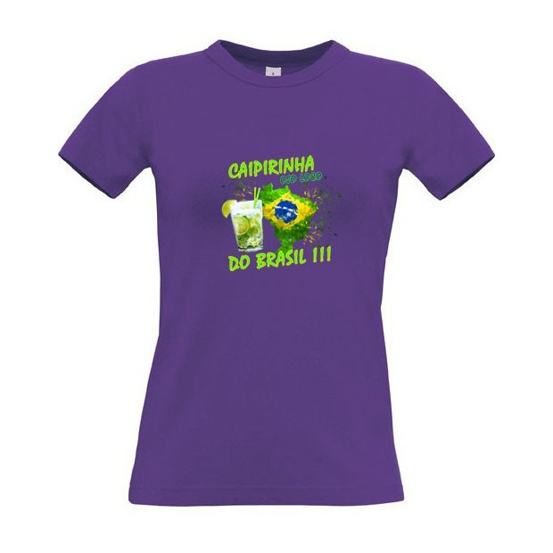 Tee shirt violet original Caïpirinha Brésil