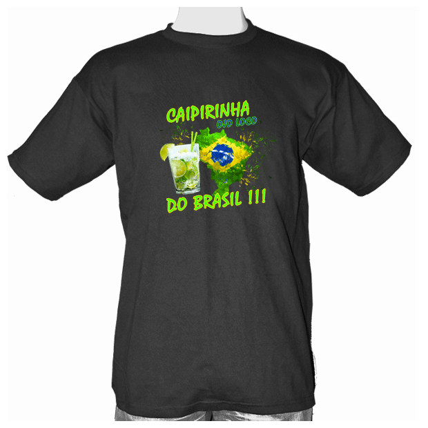 Tee shirt homme original Caïpirinha Brésil