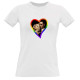 Tee shirt coeur rainbow