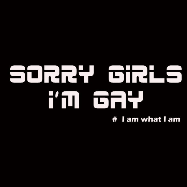 Tee shirt gay sorry Girls I'M gay