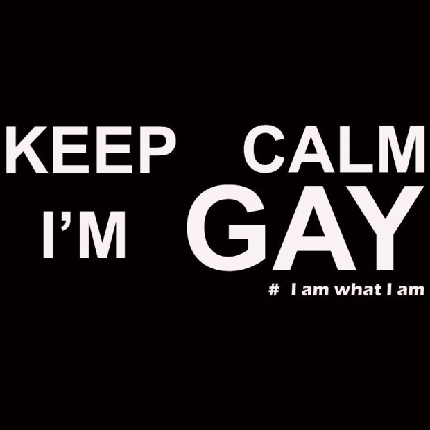 Tee shirt gay Keep calm I'M GAY