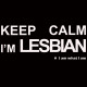 Tee shirt lesbien Keep calm I'M lesbian