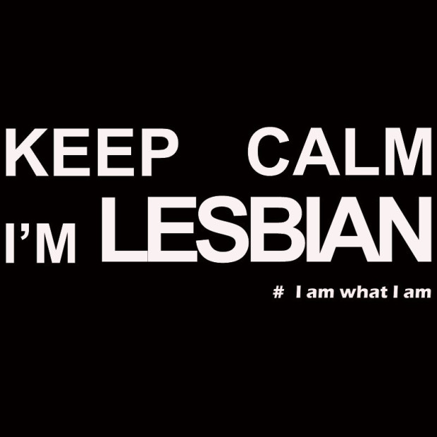 Tee shirt lesbien Keep calm I'M lesbian