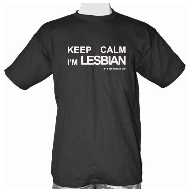 Tee shirt lesbien Keep calm I'M lesbian