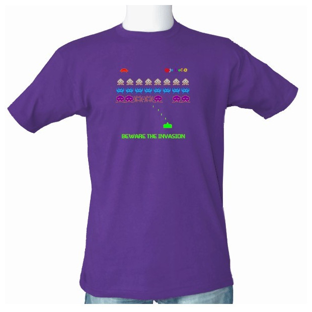 tee shirt space invaders