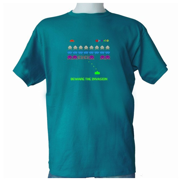 tee shirt space invaders