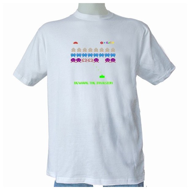 tee shirt space invader jeu vidéo