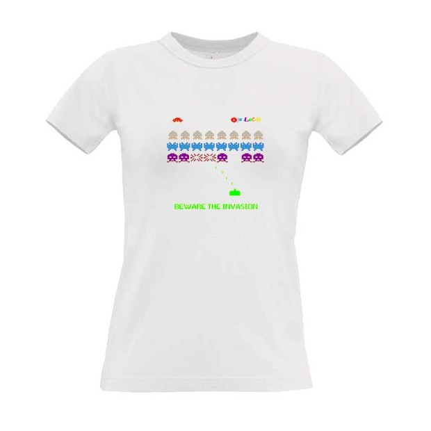 tee shirt space invader jeu vidéo