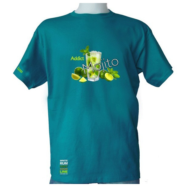 tee shirt Mojito Addict homme bleu