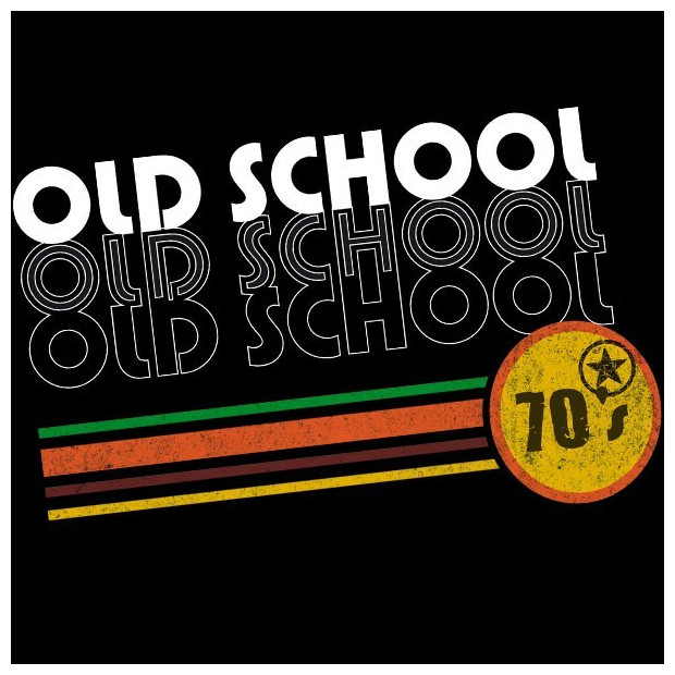 Tee shirt vintage Old School années 70