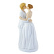 Figurine gâteau mariage lesbien