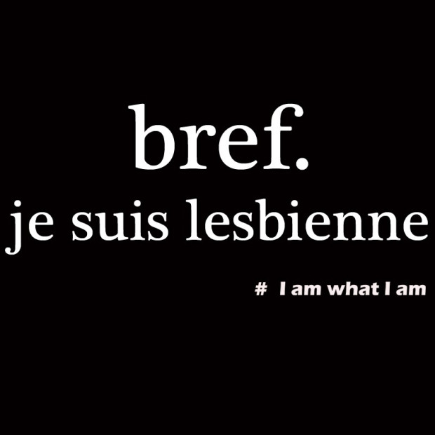 Débardeur bref je suis lesbienne