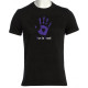 T shirt Purple Hand