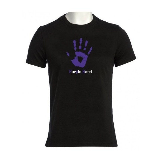 T shirt Purple Hand