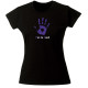 T shirt Purple Hand