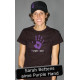 T shirt Purple Hand
