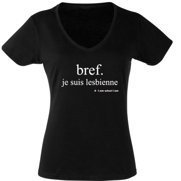 Tee shirt Bref je suis lesbienne