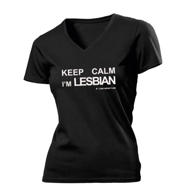 Tee shirt lesbien Keep calm I'M lesbian