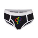 Brief  symbole lesbien rainbow