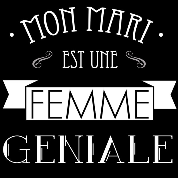 T shirt LESBIEN Mon mari est une Femme géniale