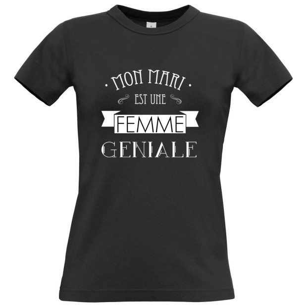 T shirt LESBIEN Mon mari est une Femme géniale