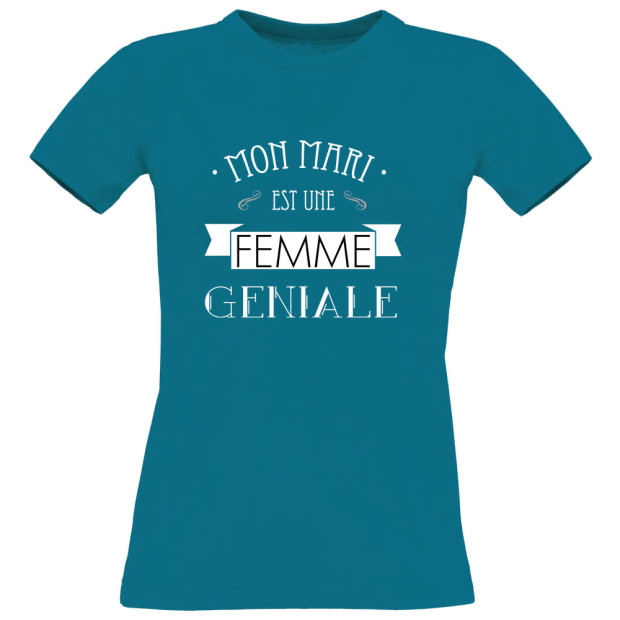 T shirt LESBIEN Mon mari est une Femme géniale
